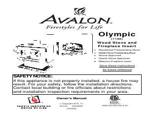 Avalon Firestyles Olympic инструкции