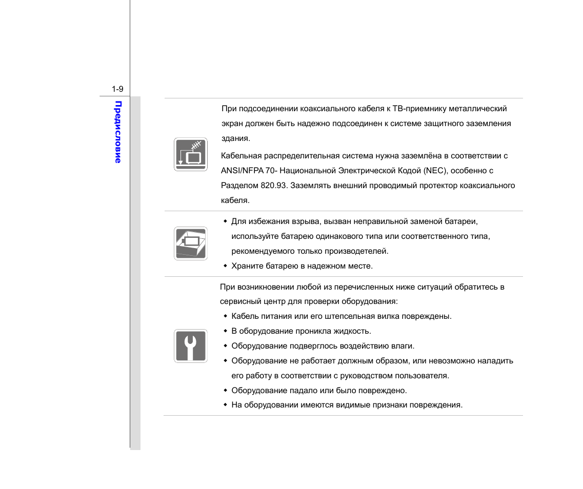 Инструкция по эксплуатации оборудования. Руководство пользователя MSI-ex400.