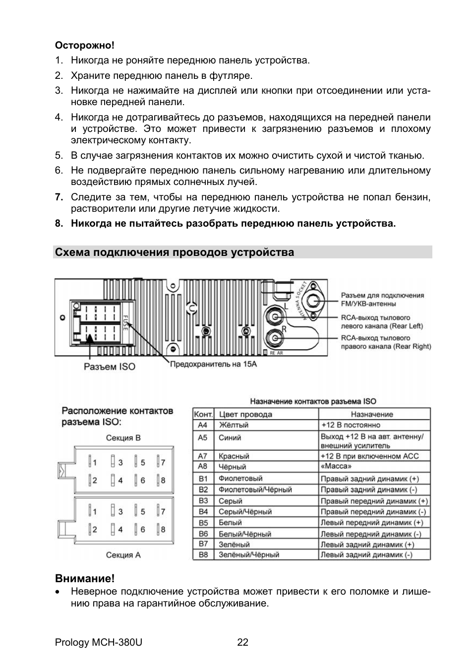 Автомагнитола prology mch 365u инструкция