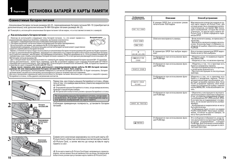 Инструкция питания