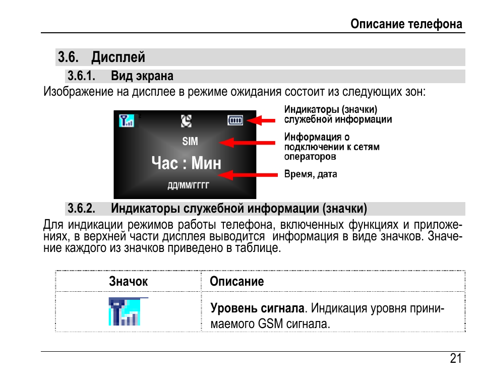 Дисплей инструкция