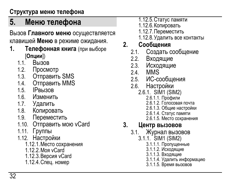 Настройки телефоне флай