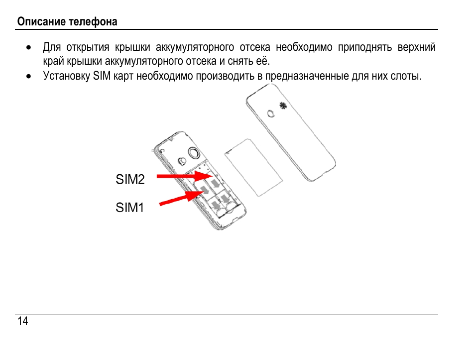 Установка сим карты