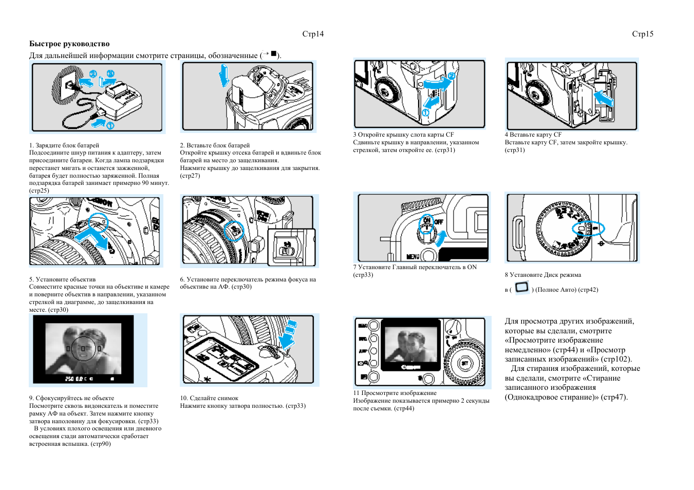 Инструкция 30. Инструкция быстрая. Быстрое руководство. Инструкция быстрого ремонта. Canon EOS d30 описание Custom function.