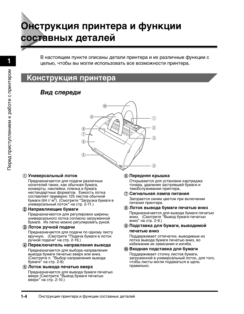 Схема принтера canon lbp 1120