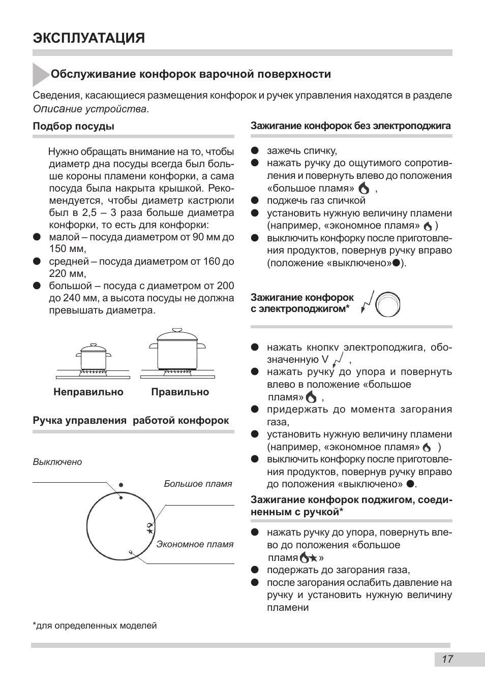 Духовка ханса инструкция по применению