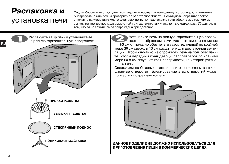 Инструкция по эксплуатации печи для пиццы