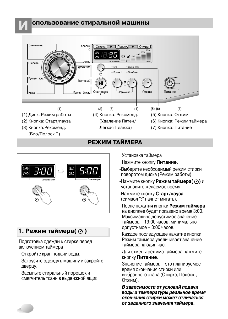 стиральная машина lg direct drive 7kg steam инструкция по применению фото 113