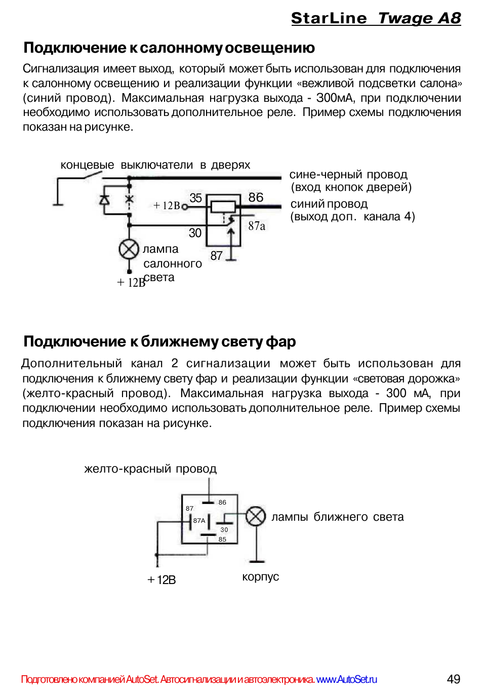 Starline a8 схема