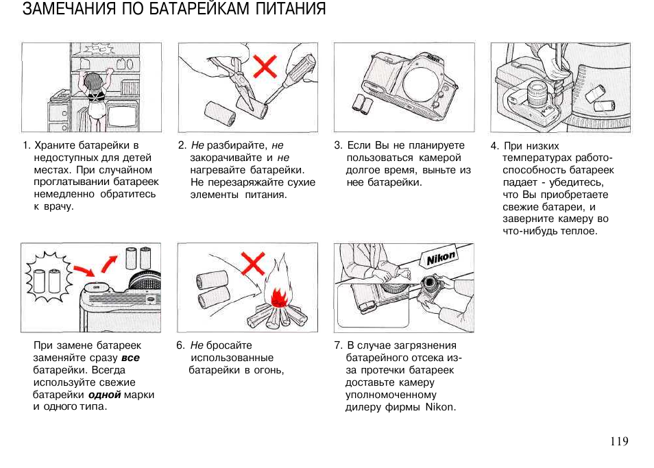 Инструкция питания