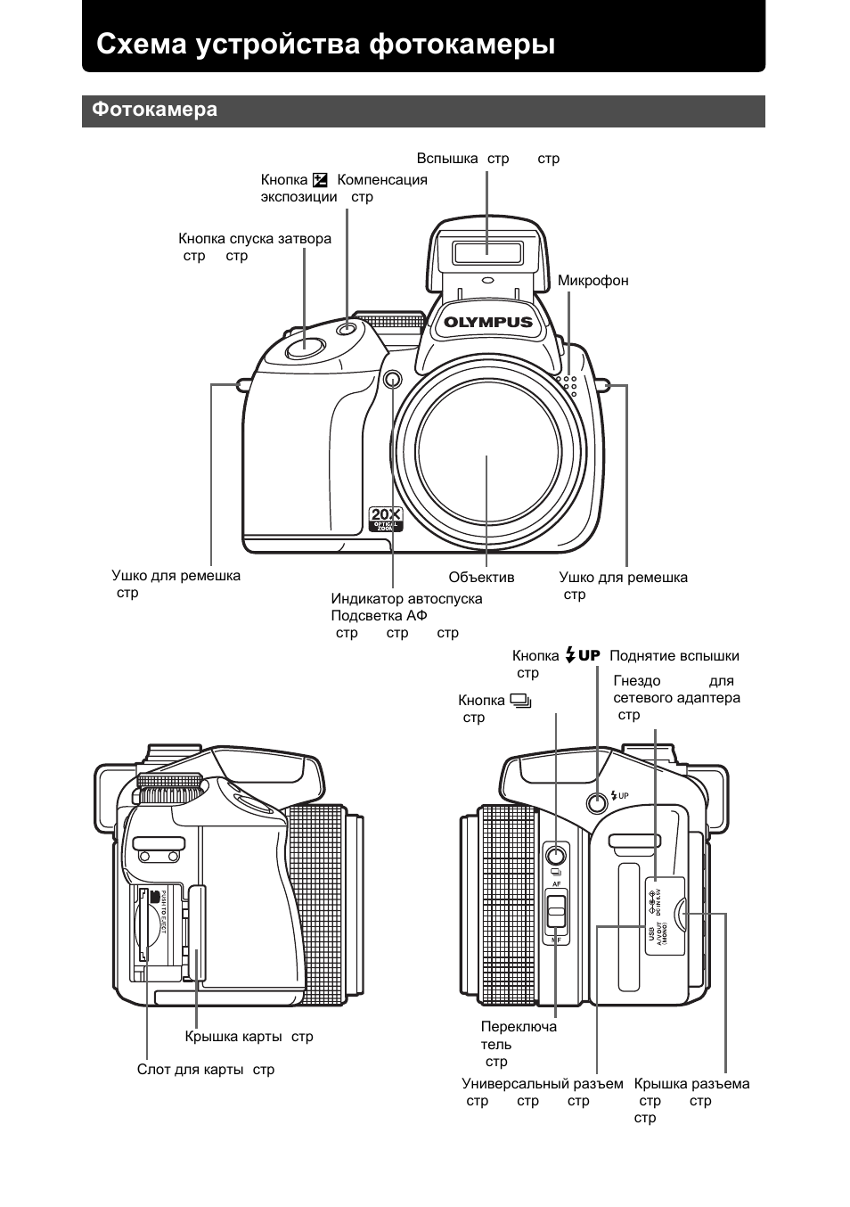 Схема вспышки фотоаппарата