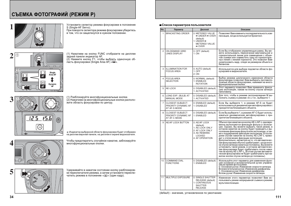 Режим фото std