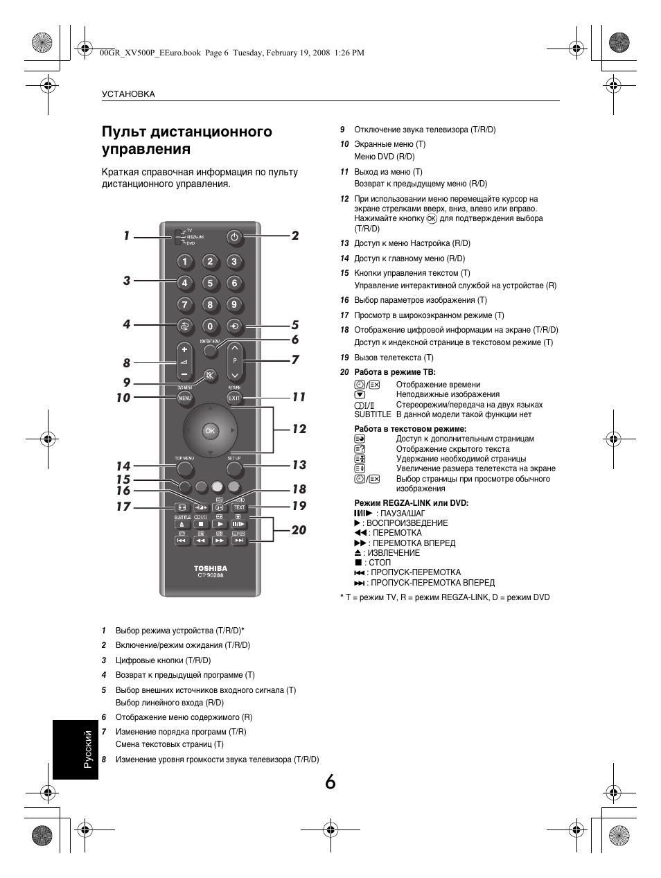 Toshiba 37xv500pr нет изображения