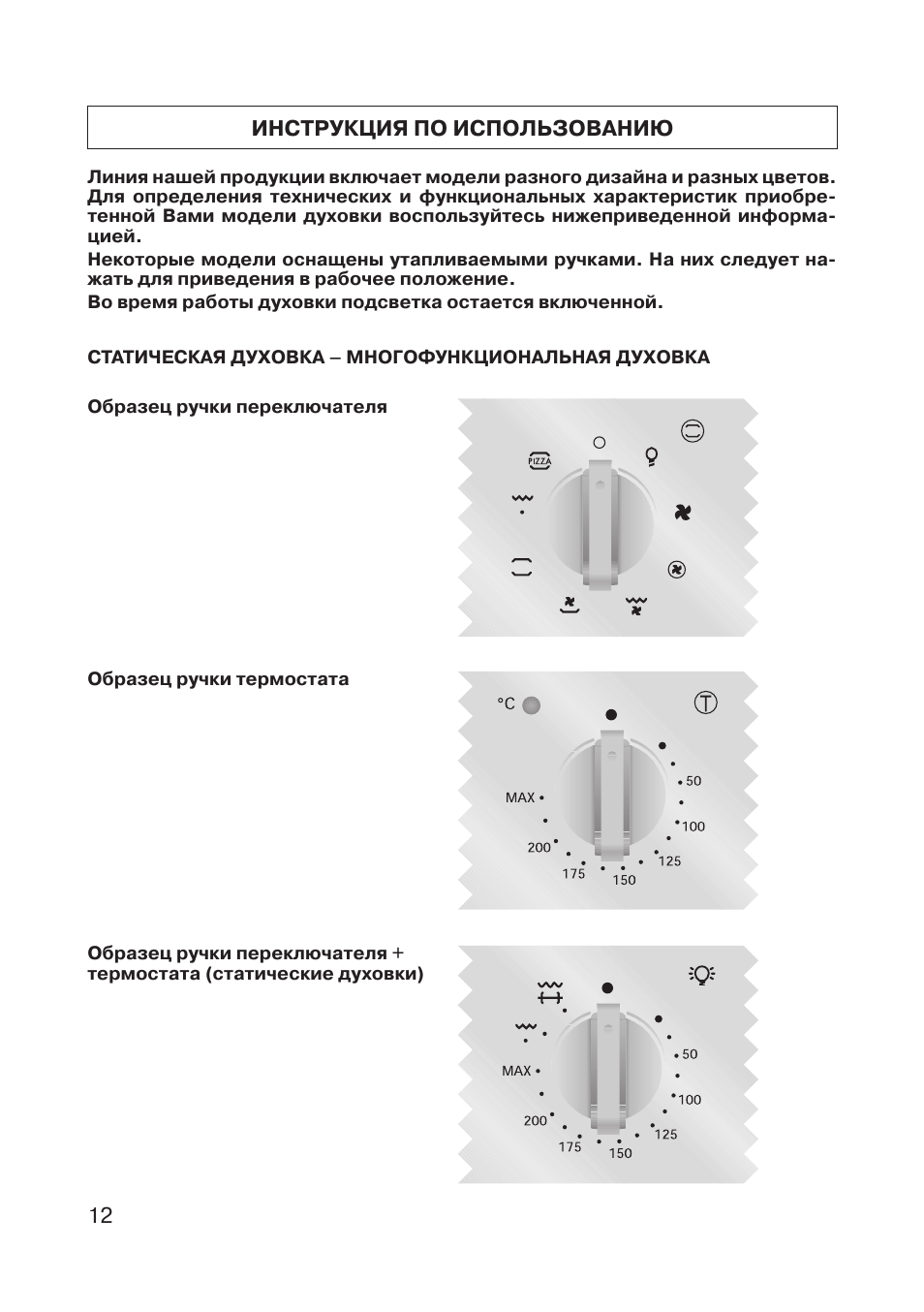 Духовка Канди электрическая инструкция