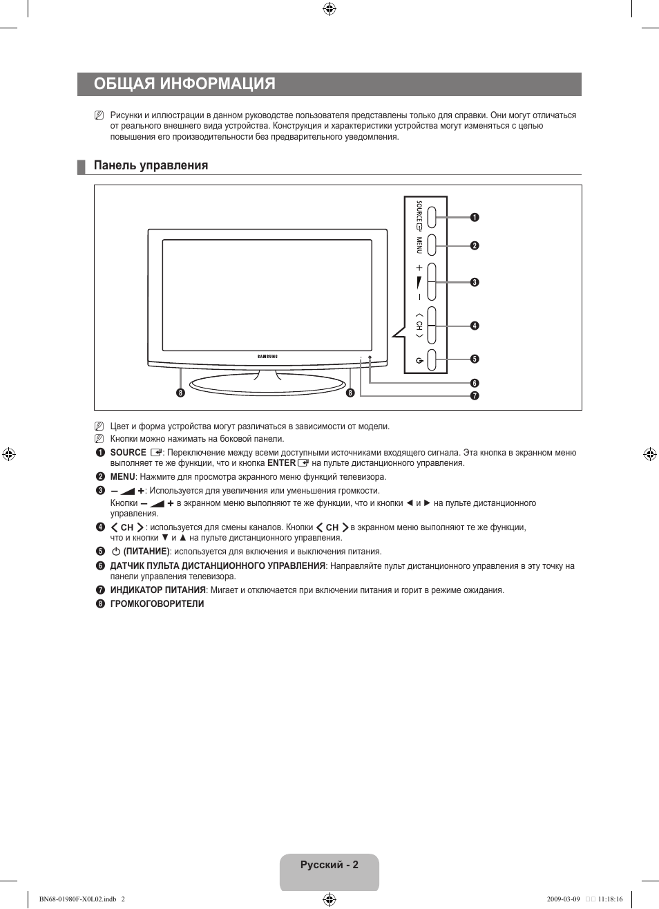 Инструкция телевизора. Телевизор Samsung le-19c451 19