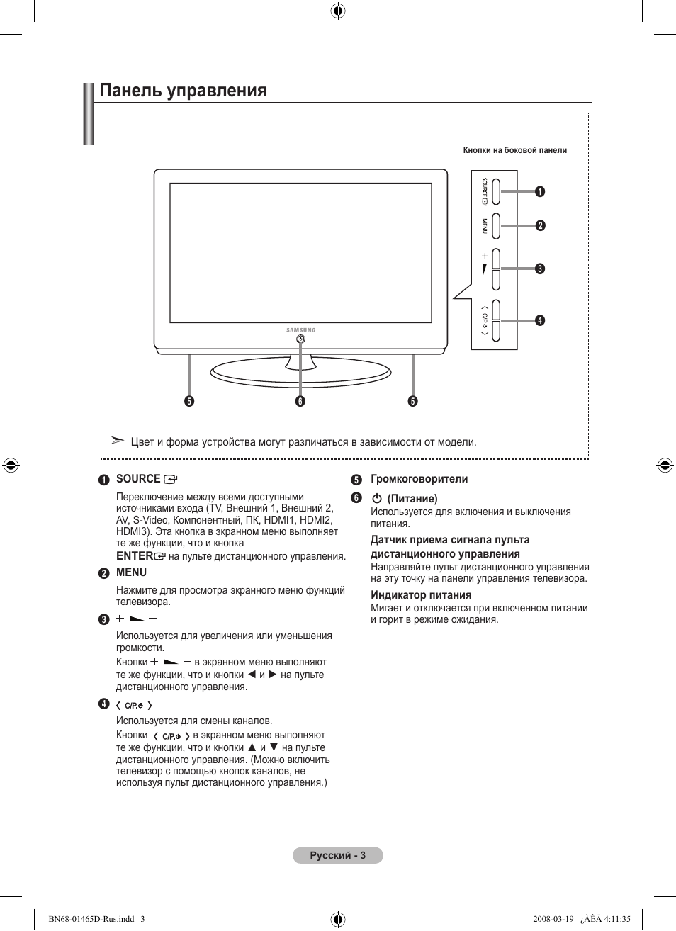 Схема samsung le32a430t1