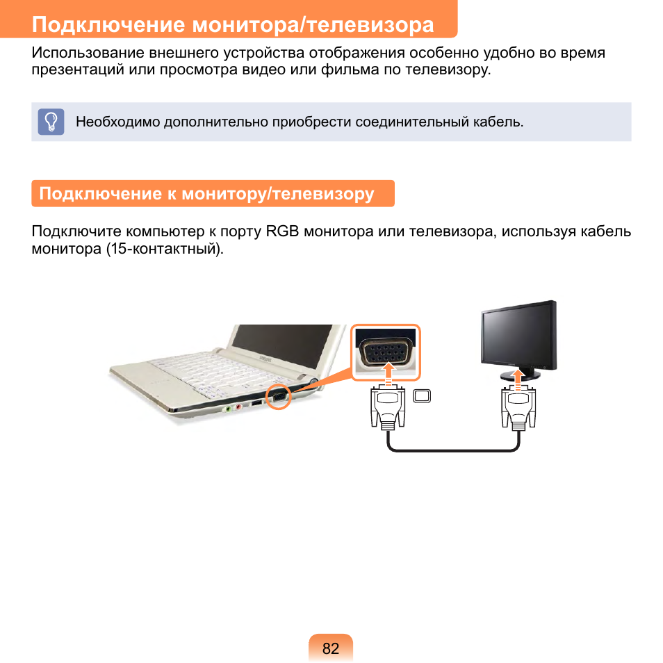 Вывод изображения на телевизор и монитор одновременно