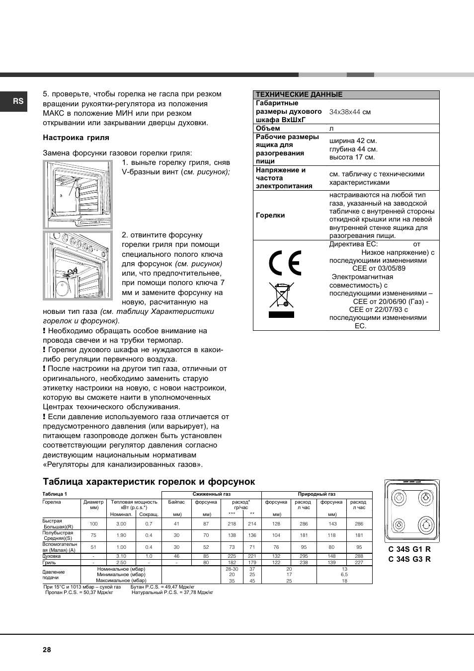 Паспорт на газовую плиту Хотпоинт Аристон