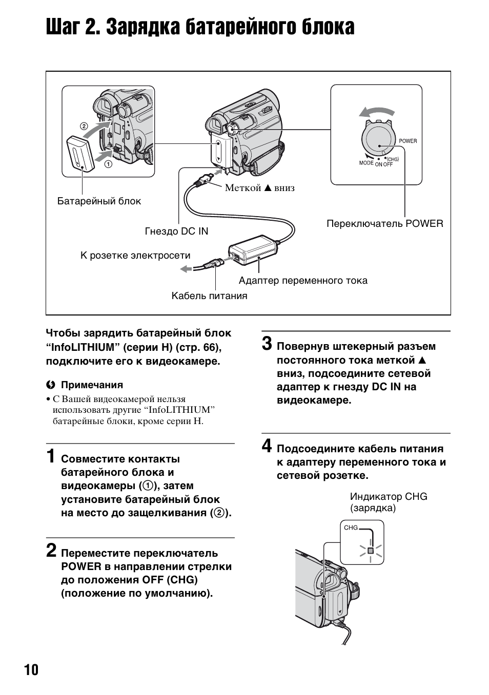 Блок инструкция. Зарядка батарейного блока видеокамеры сони hi8 инструкция.