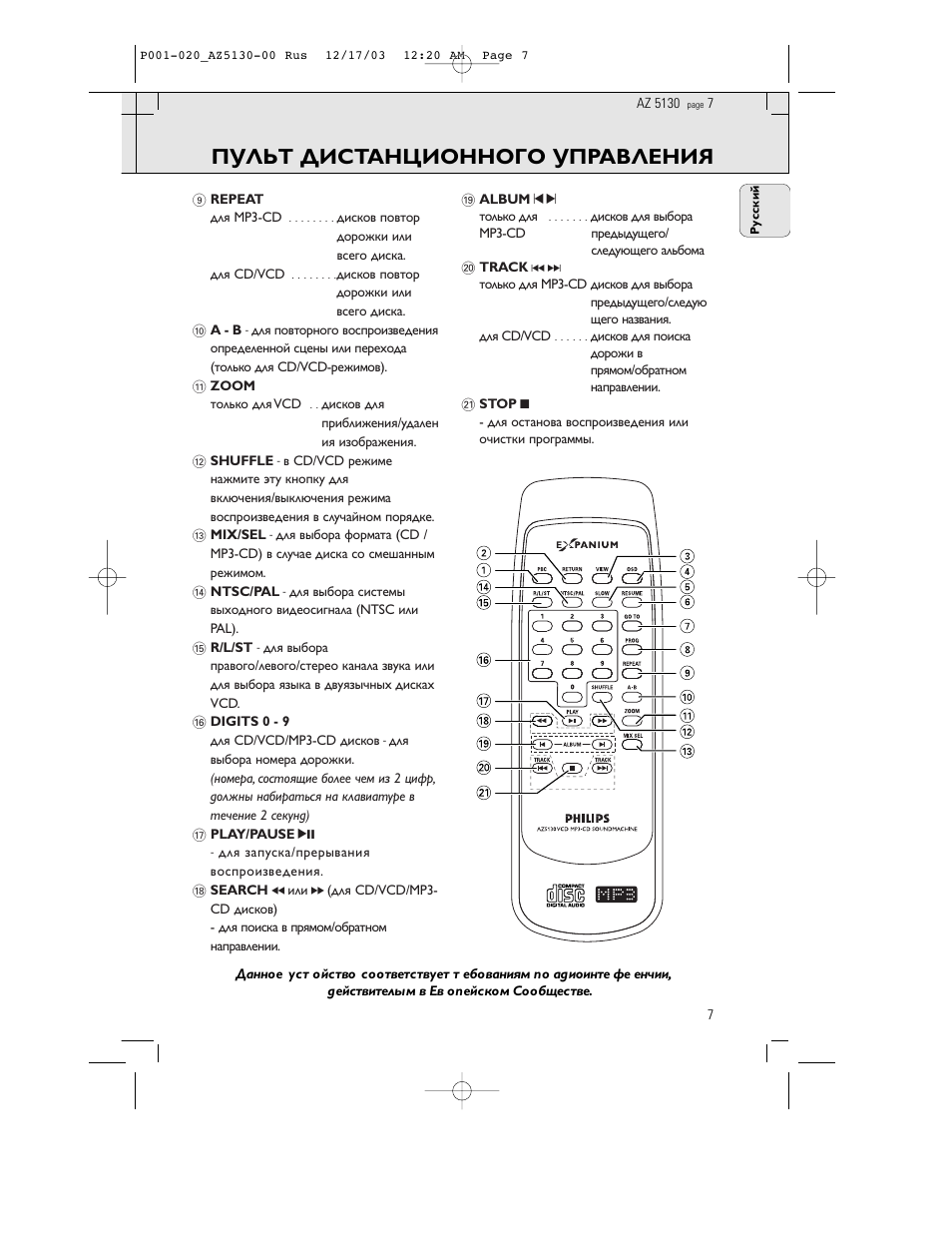 Настройка управления телевизором