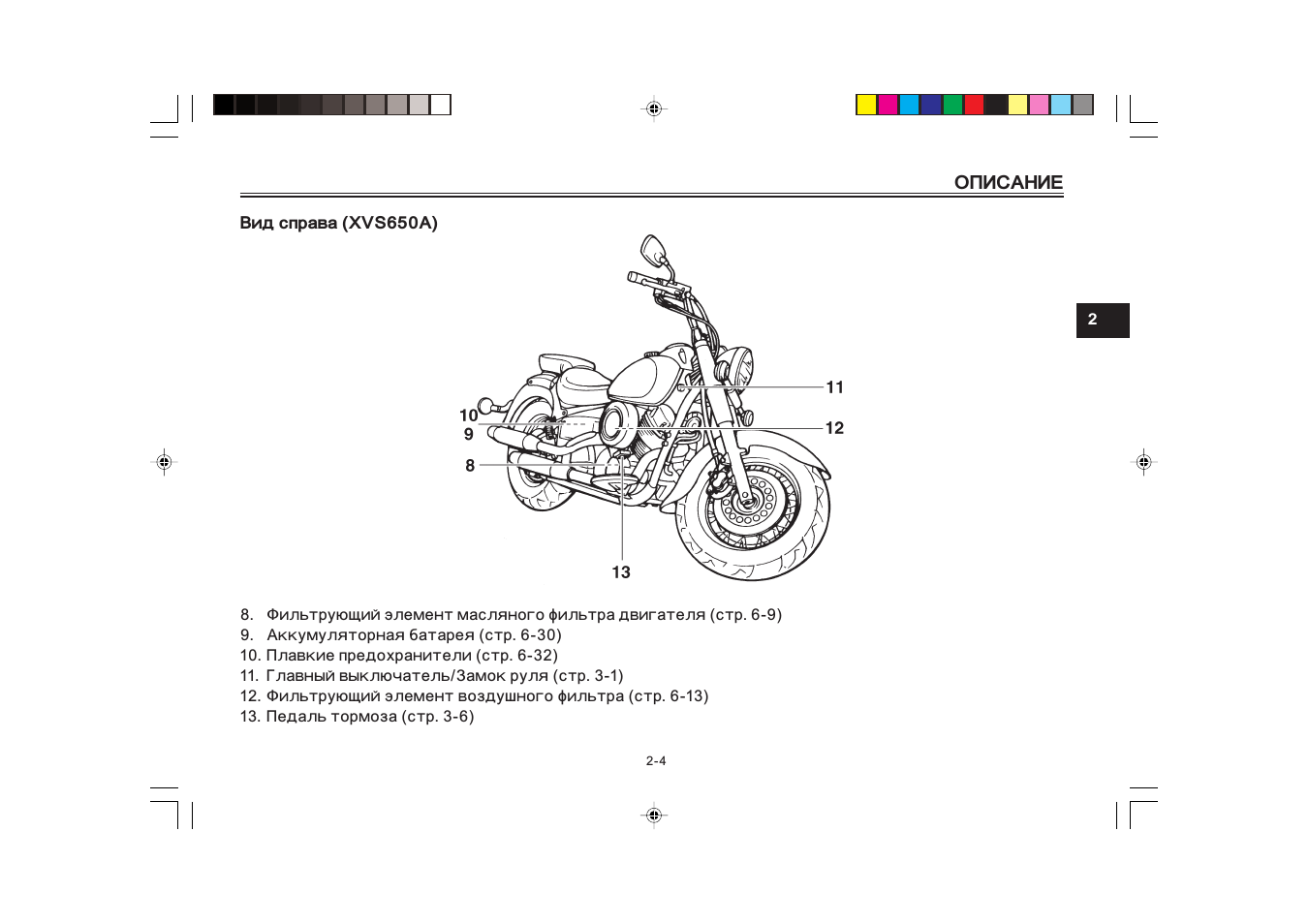 Электрическая схема xvs 1100