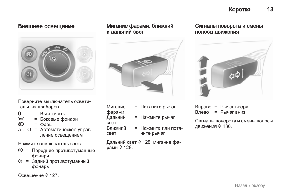 Инструкция освещения