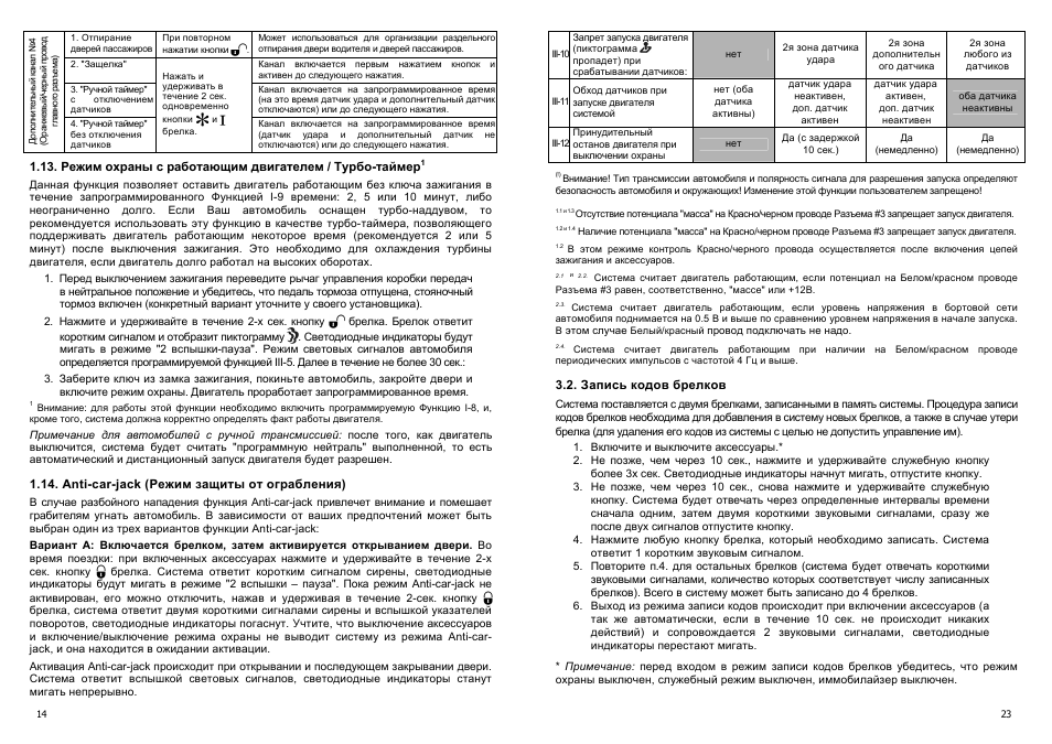 Сигнализация фантом инструкция брелка