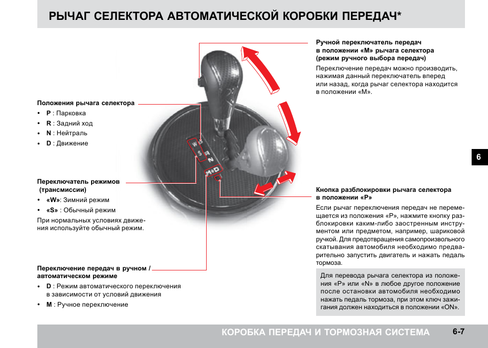 Автоматическая коробка переключения передач схема переключения