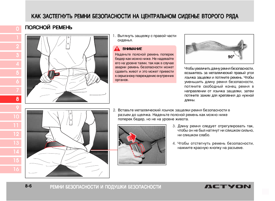 Застегнуть ремень с двумя кольцами инструкция в картинках