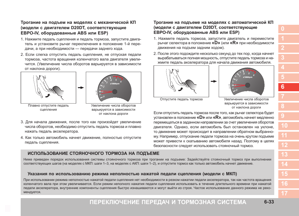 Подъем тормоз