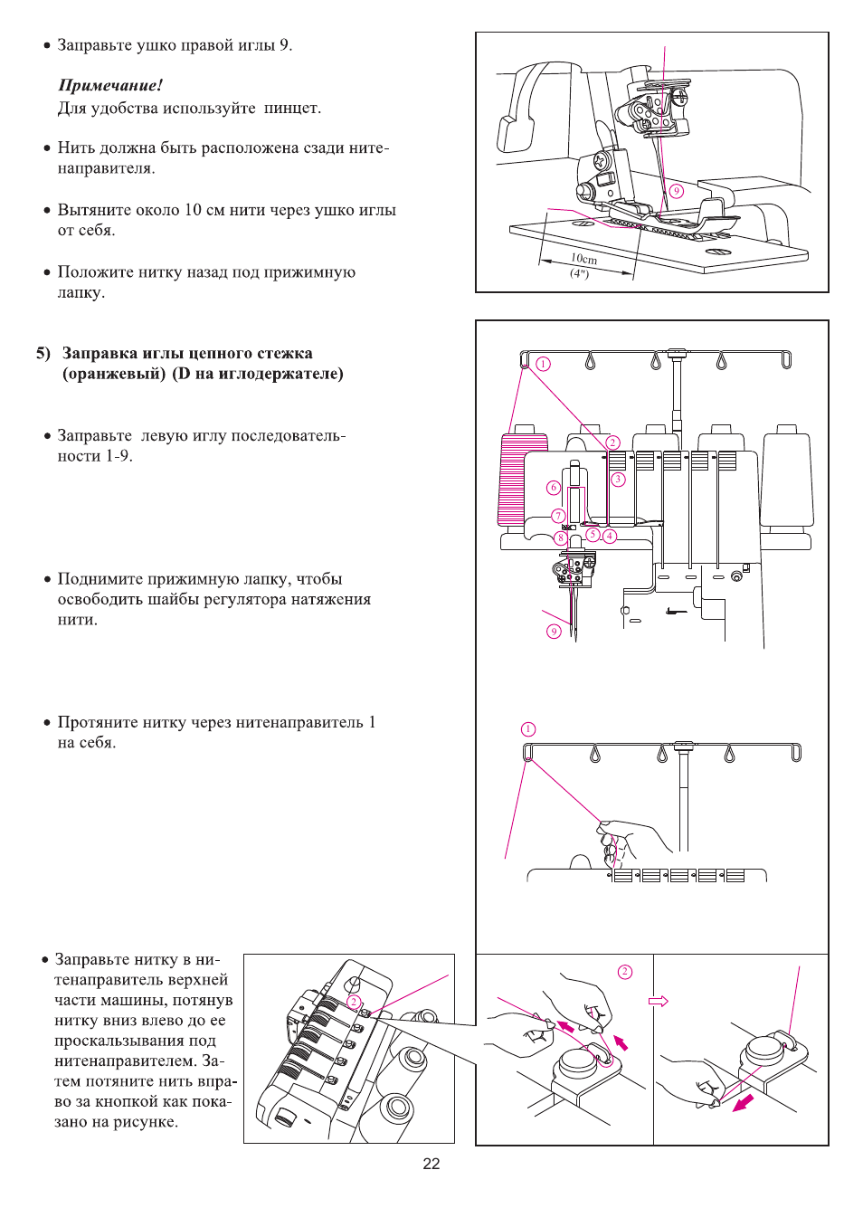 Схема заправки мерилок 007