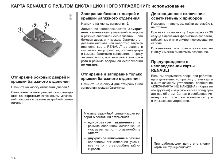 Ключ карта рено каптур