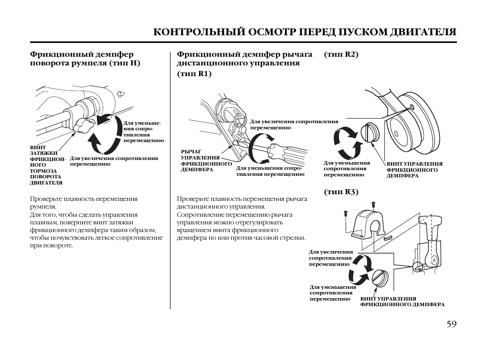 Контрольный осмотр. Рычаг фрикционного демпфера румпеля Хонда 20. Контрольный осмотр двигателя. Порядок контрольного осмотра двигателя. Конспект контрольный осмотр двигателя.