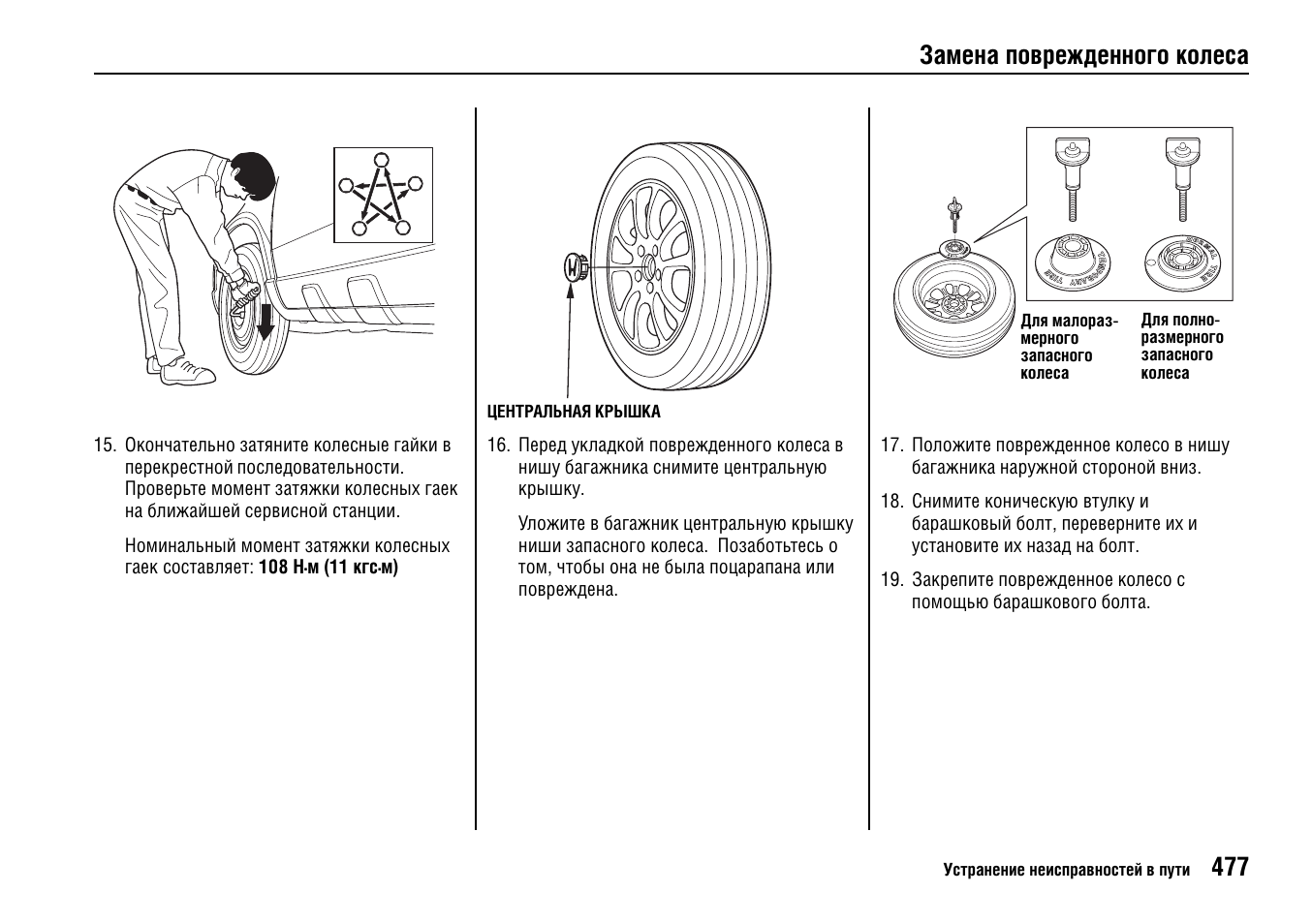 Затяжка колеса газель