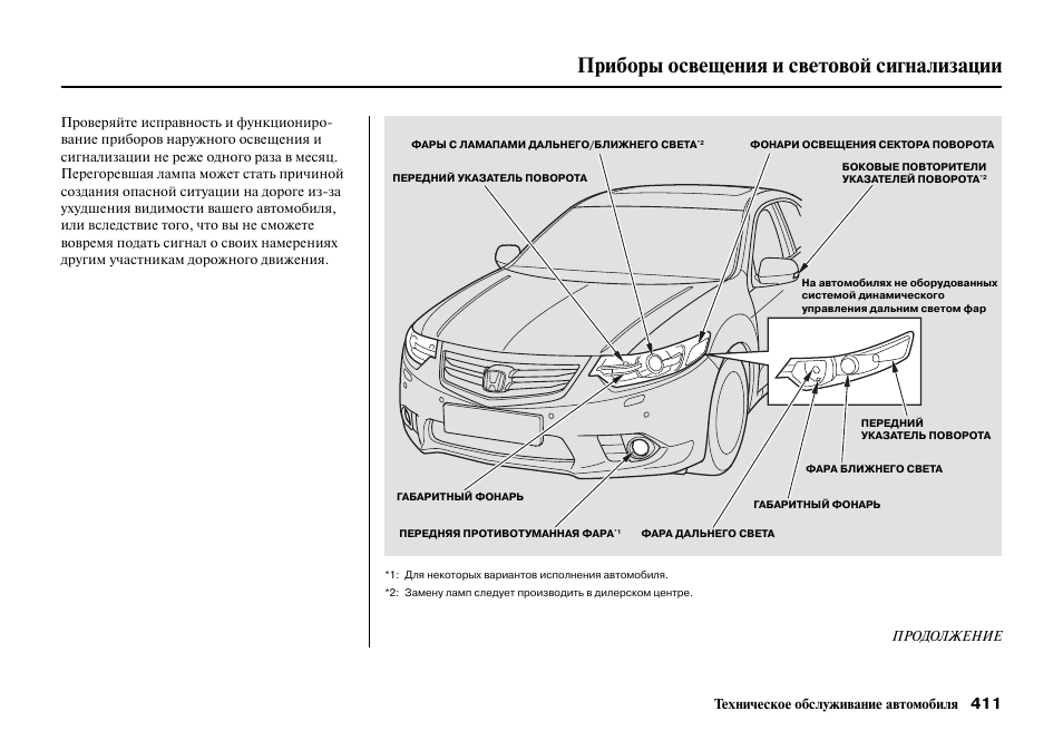 Световые приборы в автомобиле в картинках