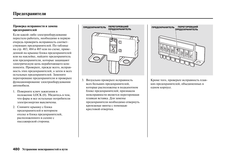 Схема предохранителей honda accord 5