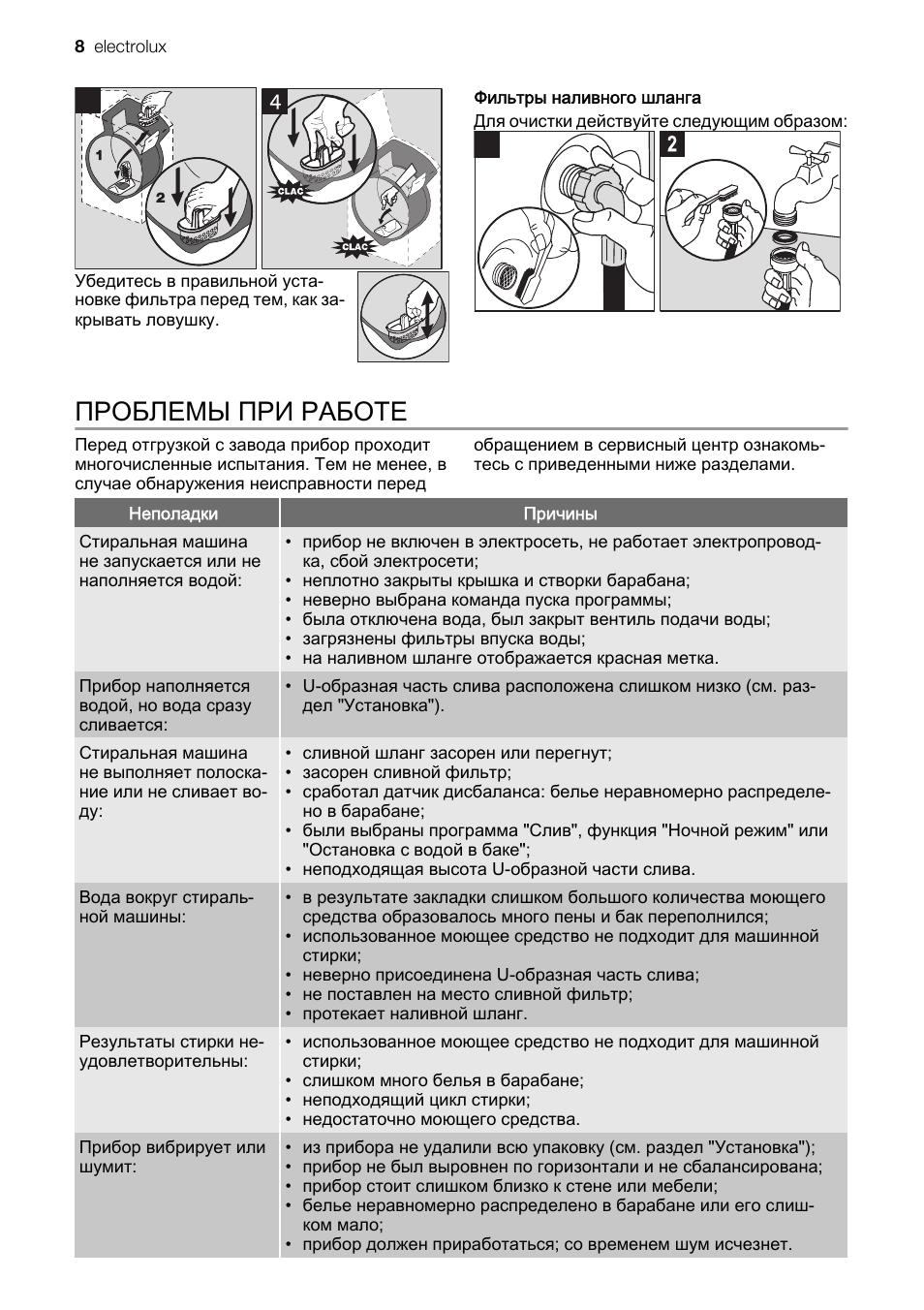 стиральная машина электролюкс steam system инструкция фото 34