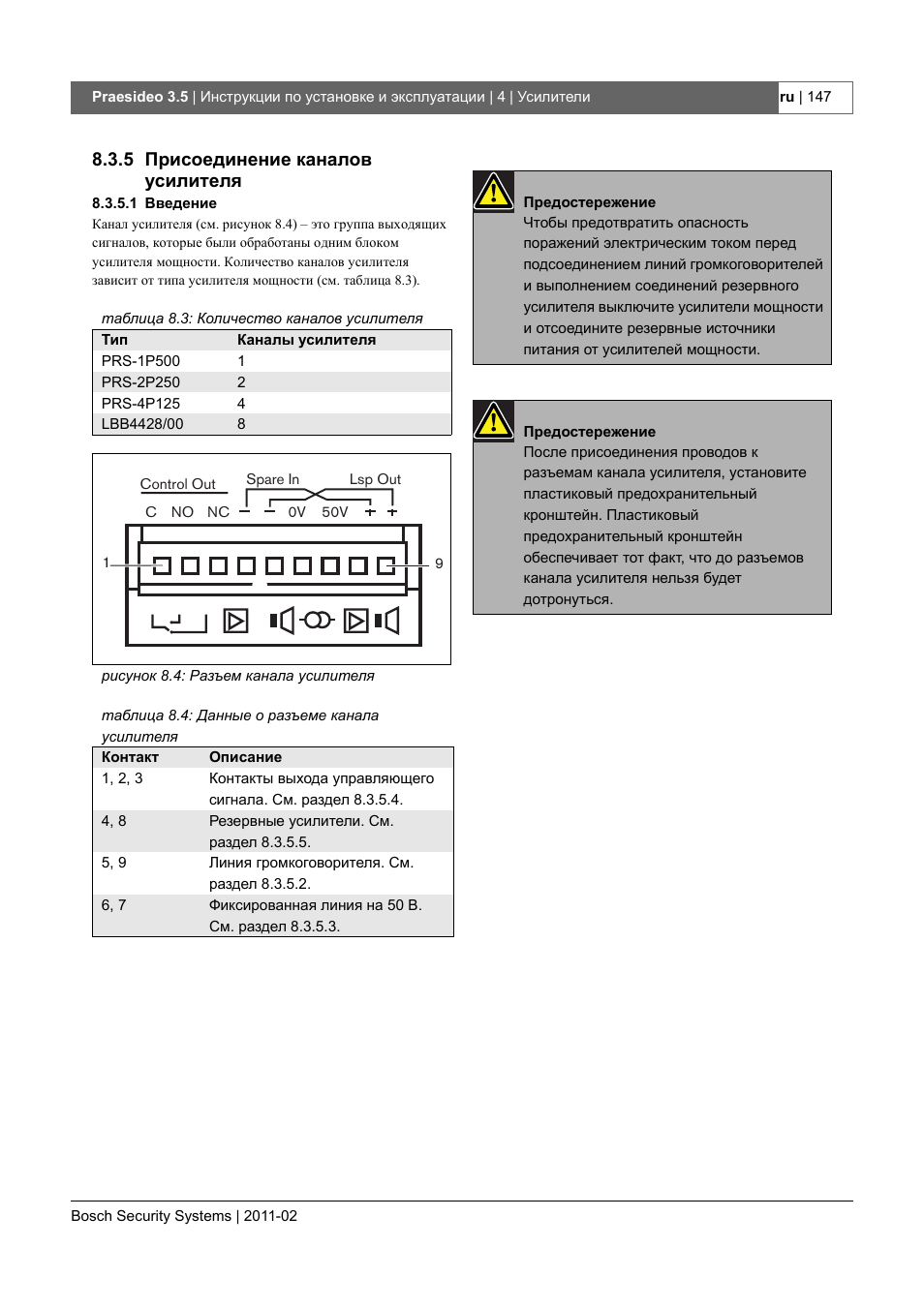 Bosch praesideo схема подключения