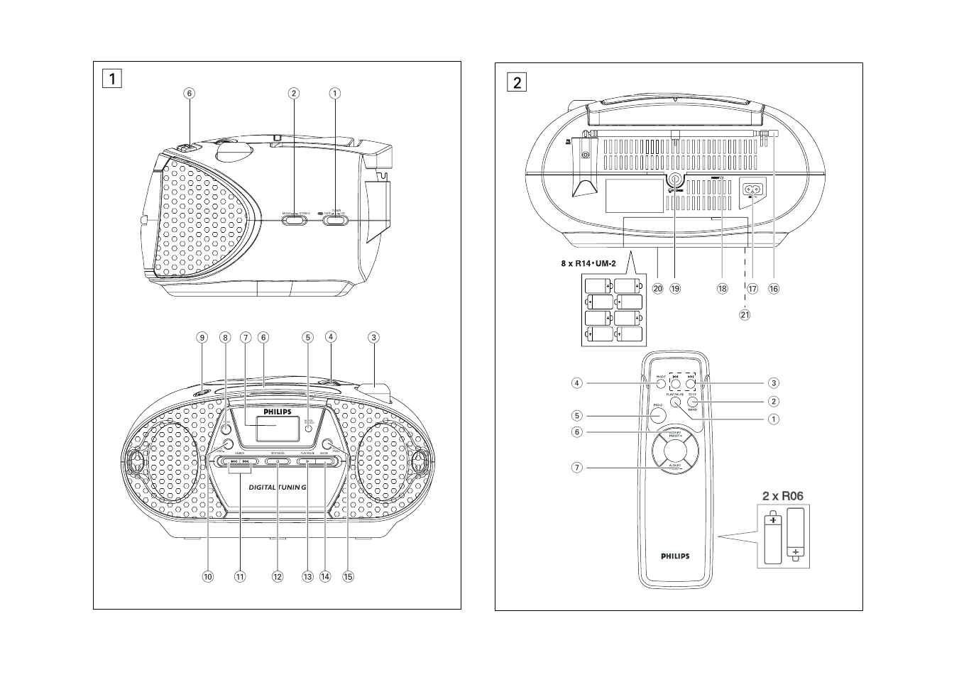 Philips az8070 схема