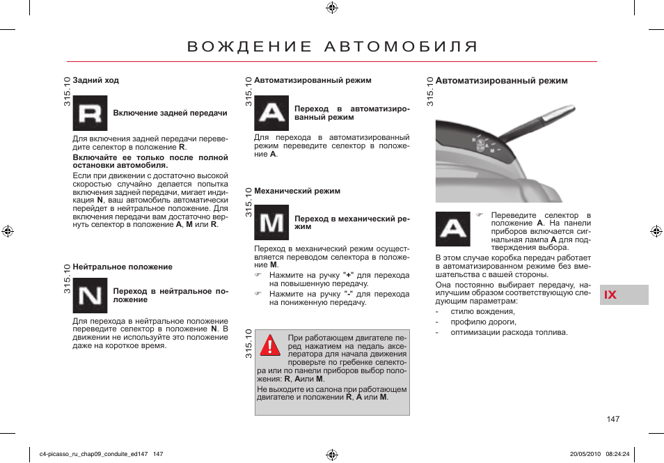 Моменты затяжки ситроен с4 гранд пикассо