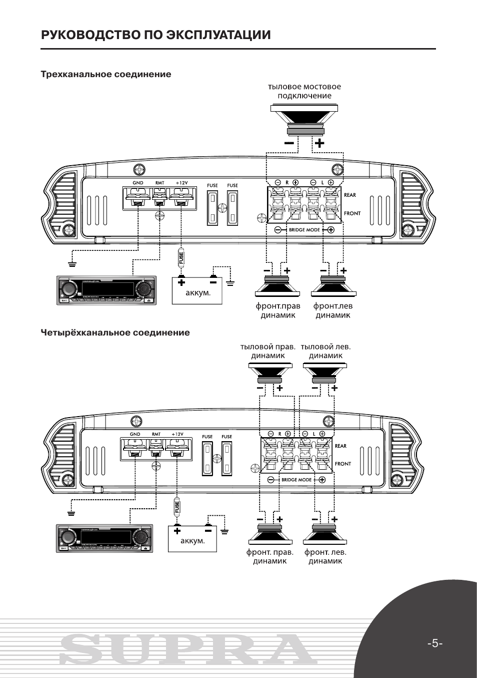 Схема подключения supra srd 303a