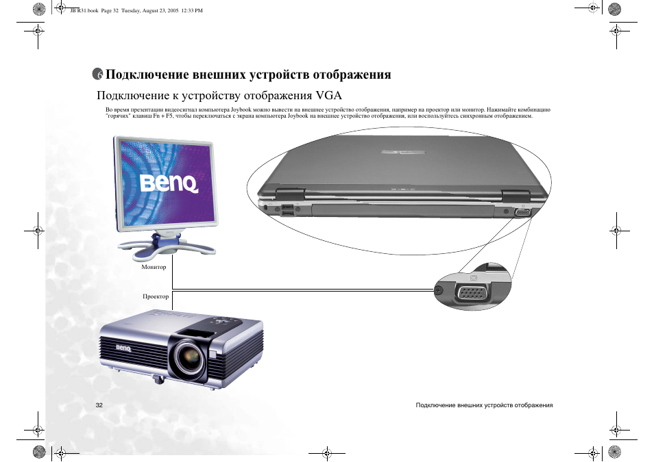 Подключение внешних устройств. Устройство отображения на VGA вместо проектора. BENQ проектор как подключить к компьютеру без провода. DVR 104 VGA инструкция по эксплуатации.