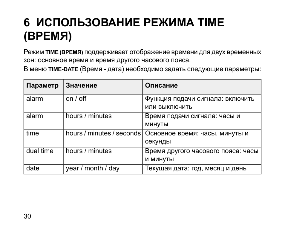 Режим эксплуатации виды