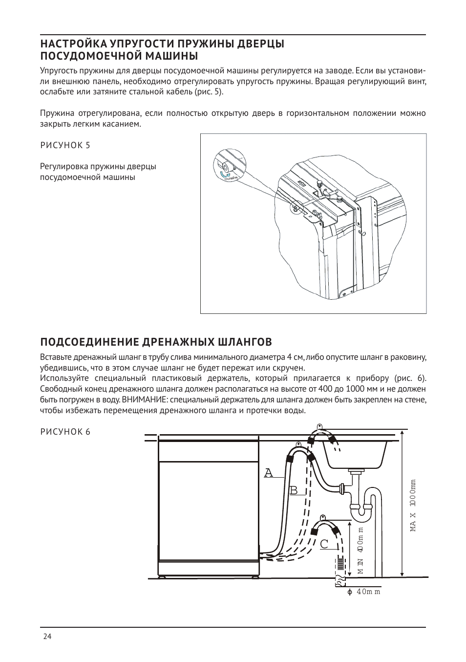 Схема подключения посудомоечной машины настольной