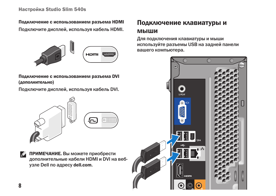 Включается компьютер но нет изображения на мониторе и не работает мышка с клавиатурой