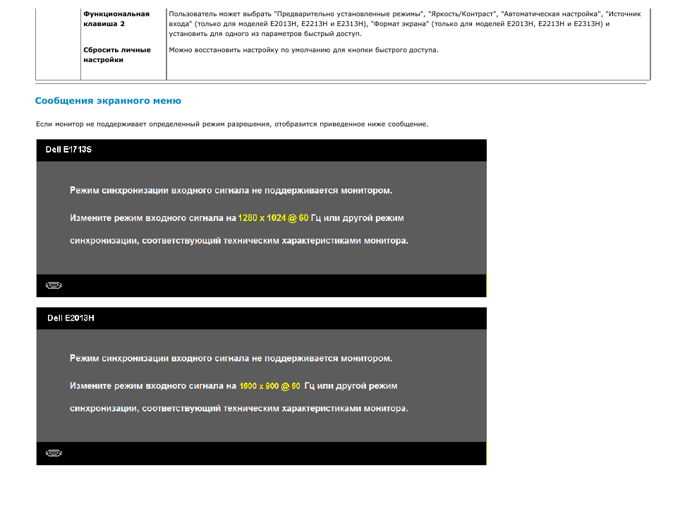 Не поддерживается в данном режиме устройство. Режимы синхронизации. Как изменить режим входного сигнала монитора dell. Отображать только Поддерживаемые монитором режимы.