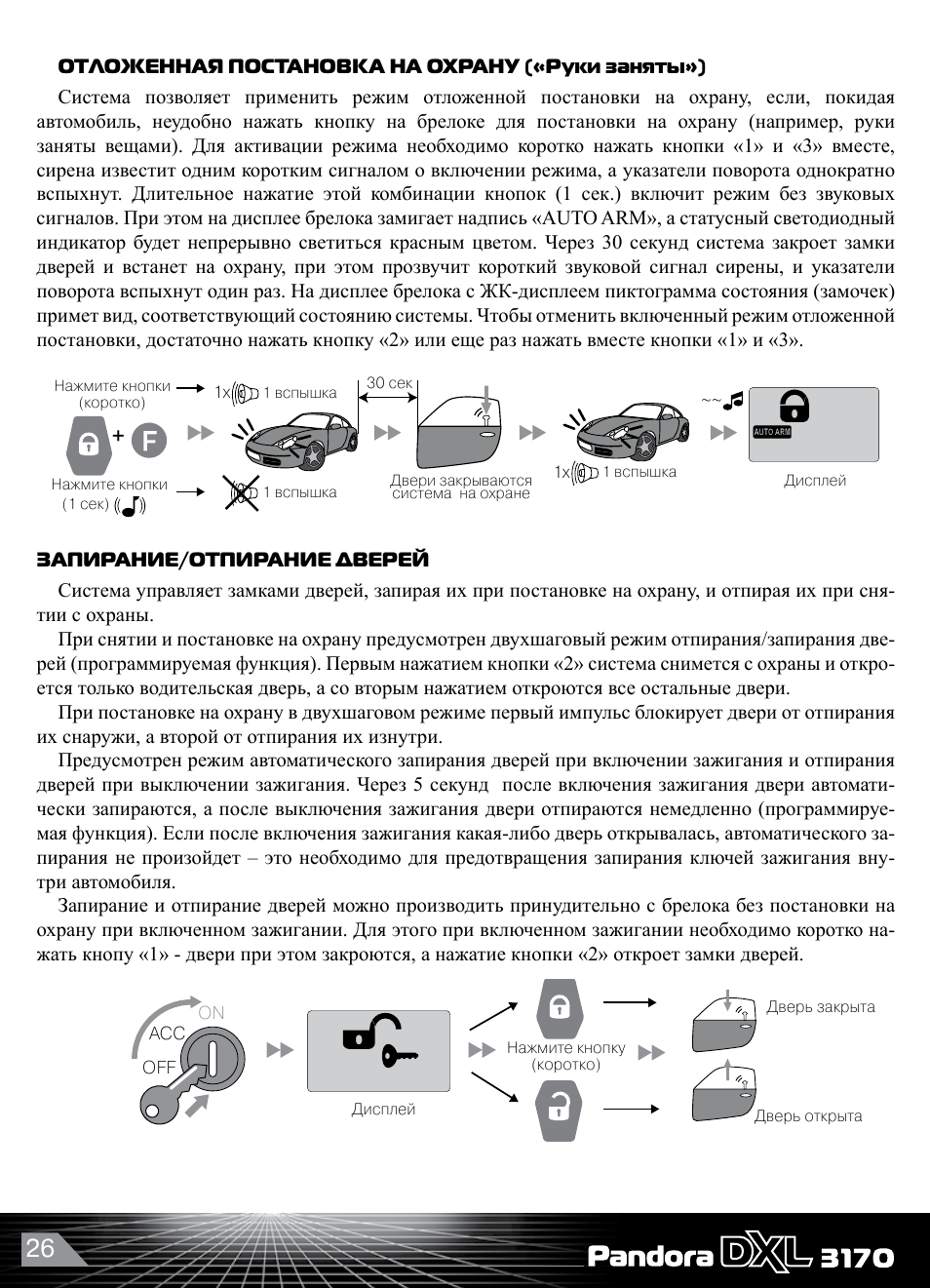 Pandora dxl 3300 инструкция