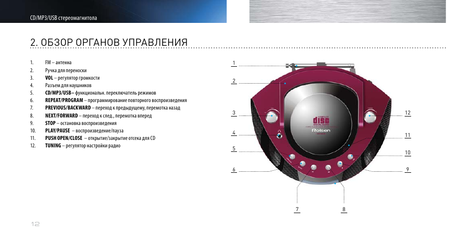 Магнитола rolsen rbm 413 инструкция