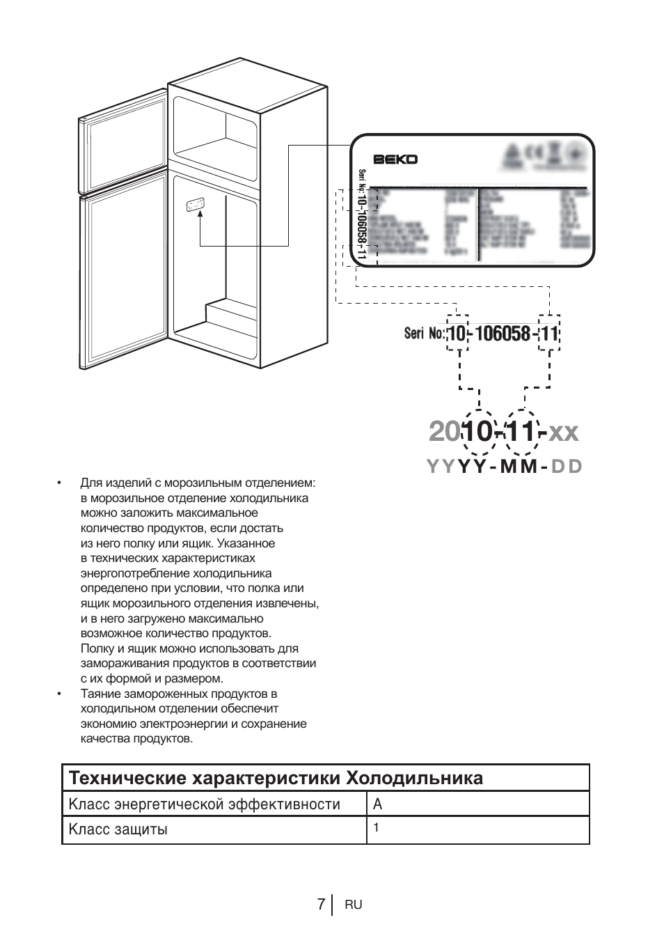 Характеристики холодильника. Холодильник Beko DSE 25006. Технические характеристики холодильника. Руководство пользователя технические характеристики холодильник. Технические параметры холодильника.