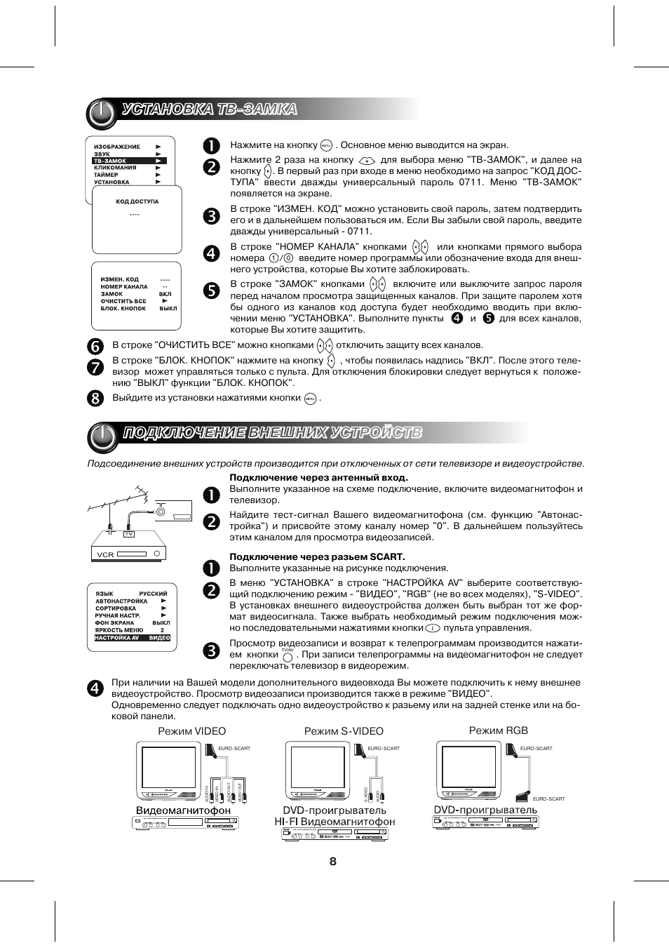 Как настроить изображение на телевизоре polar